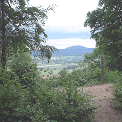 The Wrekin seen from Wenlock Edge